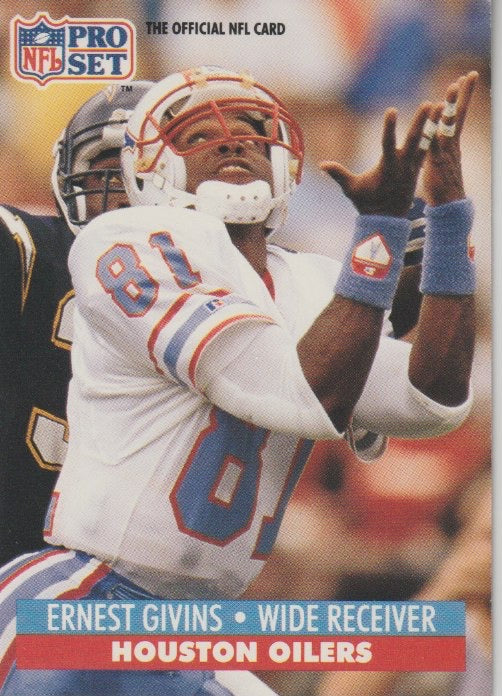 NFL 1991 ProSet - No 164 - Ernest Givins