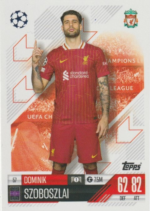 Soccer 2024-25 Match Attax UEFA Champions League - No 57 - Dominik Szoboszlai