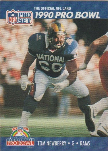 NFL 1990 ProSet - No 410 - Tom Newberry