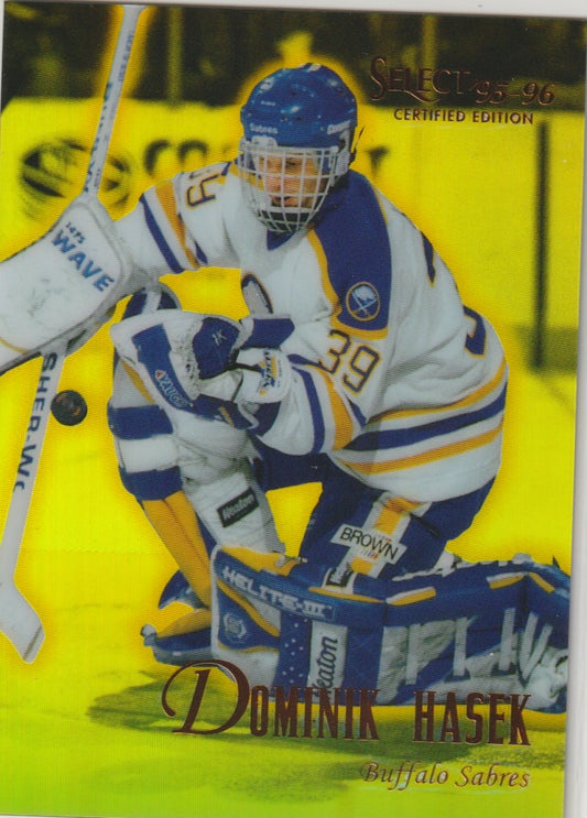 NHL 1995 / 96 Select Certified Mirror Gold - No 89 - Dominik Hasek