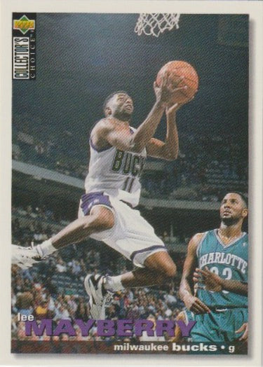 NBA 1995-96 Collector's Choice International German I - No 90 - Lee Mayberry