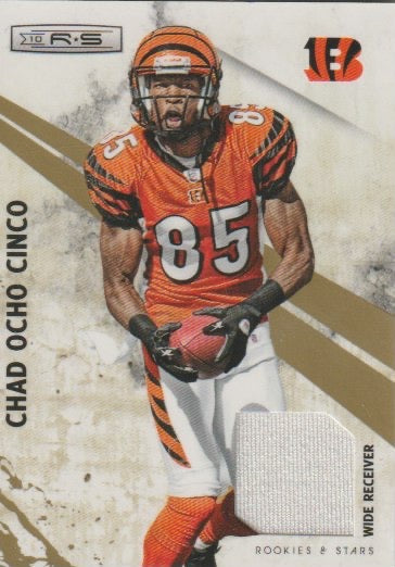 NFL 2010 Rookies and Stars Materials Gold - No 31 - Chad Ochocinco