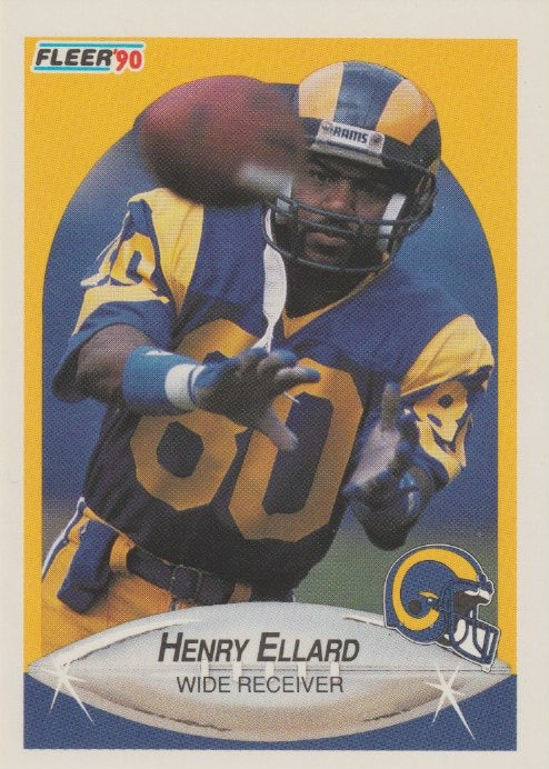 NFL 1990 Fleer - No 35 - Henry Ellard