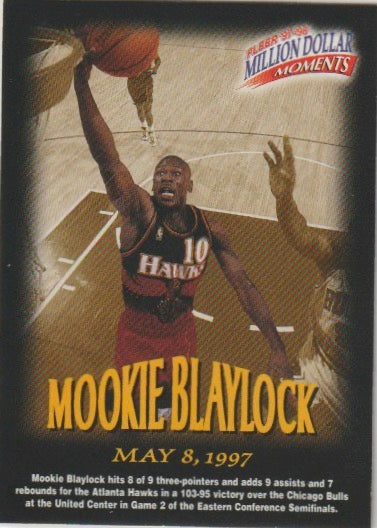 NBA 1997-98 Fleer Million Dollar Moments - No 29 - Mookie Blaylock