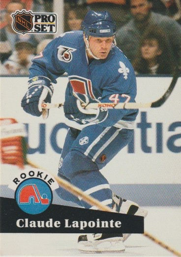 NHL 1991-92 ProSet - No 556 - Claude Lapointe