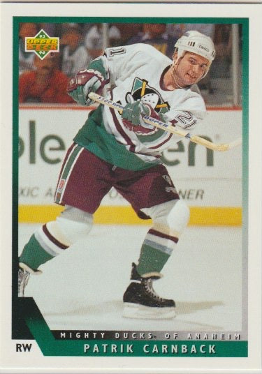 NHL 1993 / 94 Upper Deck - No 463 - Patrik Carnback