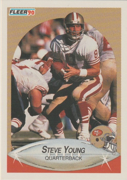 NFL 1990 Fleer - No 17 - Steve Young