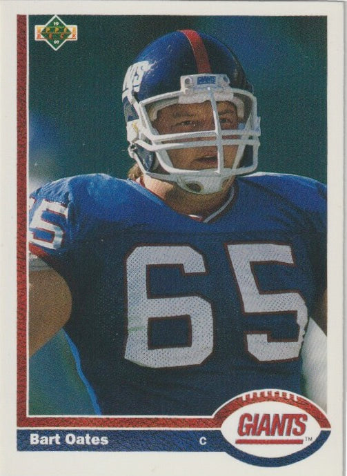 NFL 1991 Upper Deck - No 418 - Bart Oates