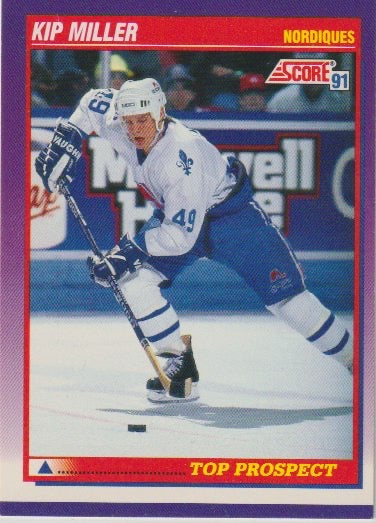 NHL 1991-92 Score American - No 384 - Kip Miller