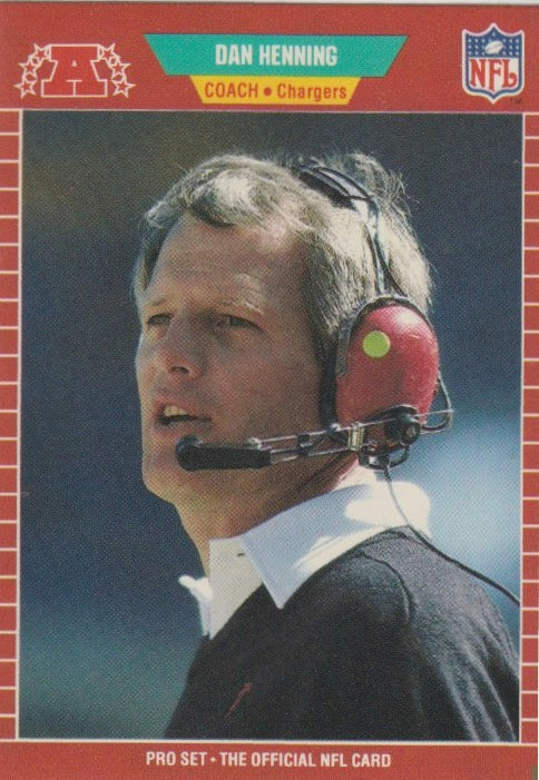NFL 1989 ProSet - No 368 - Dan Henning