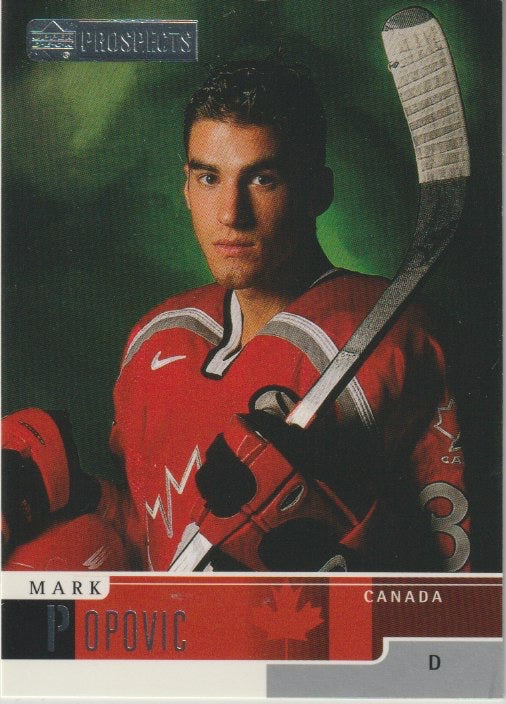 NHL 1999-00 UD Prospects - No 85 - Mark Popovic