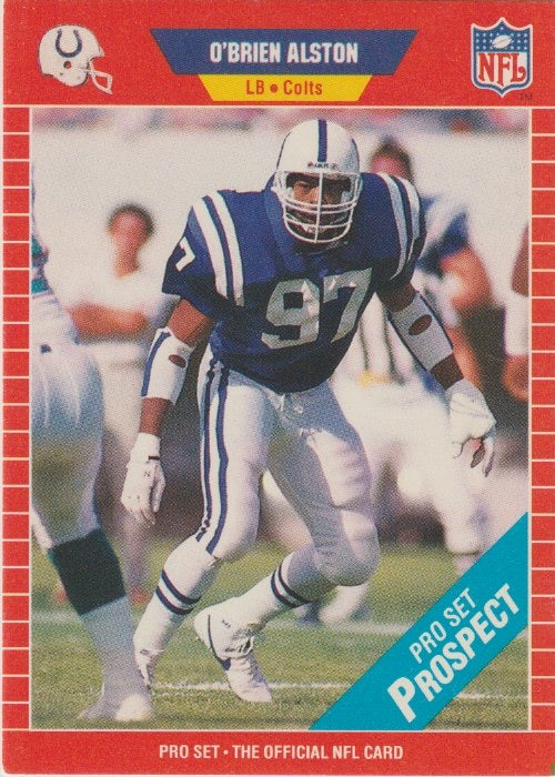 NFL 1989 ProSet - No 524 - O'Brien Alston