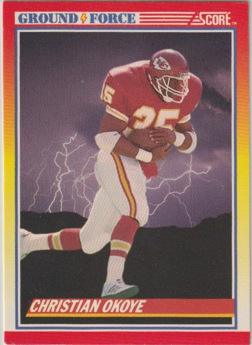 NFL 1990 Score - No 321 - Christian Okoye