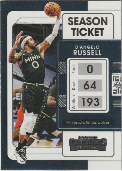 NBA 2021-22 Panini Contenders - No 93 - D'Angelo Russell