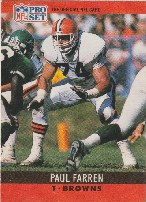 NFL 1990 ProSet - No 69 - Paul Farren
