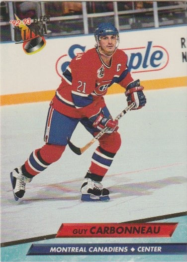 NHL 1992 / 93 Ultra - No 102 - Guy Carbonneau