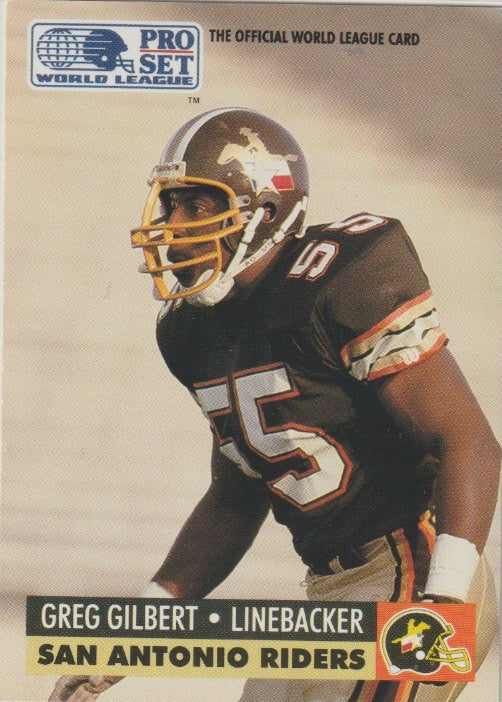 NFL 1991 ProSet WLAF Inserts - No 32 - Greg Gilbert