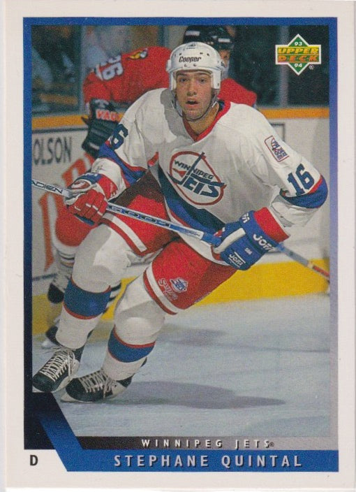 NHL 1993 / 94 Upper Deck - No 529 - Stephane Quintal