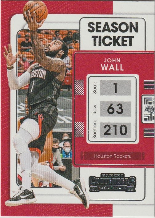 NBA 2021-22 Panini Contenders - No 60 - John Wall