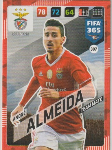 Soccer 2018 Panini FIFA 365 Adrenalyn XL - No 307 - André Almeida