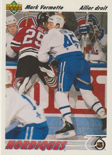 NHL 1991-92 Upper Deck French - No 470 - Mark Vermette