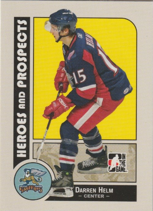 NHL 2008-09 ITG Heroes and Prospects - No 22 - Darren Helm
