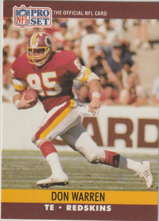 NFL 1990 ProSet - No 667 - Don Warren