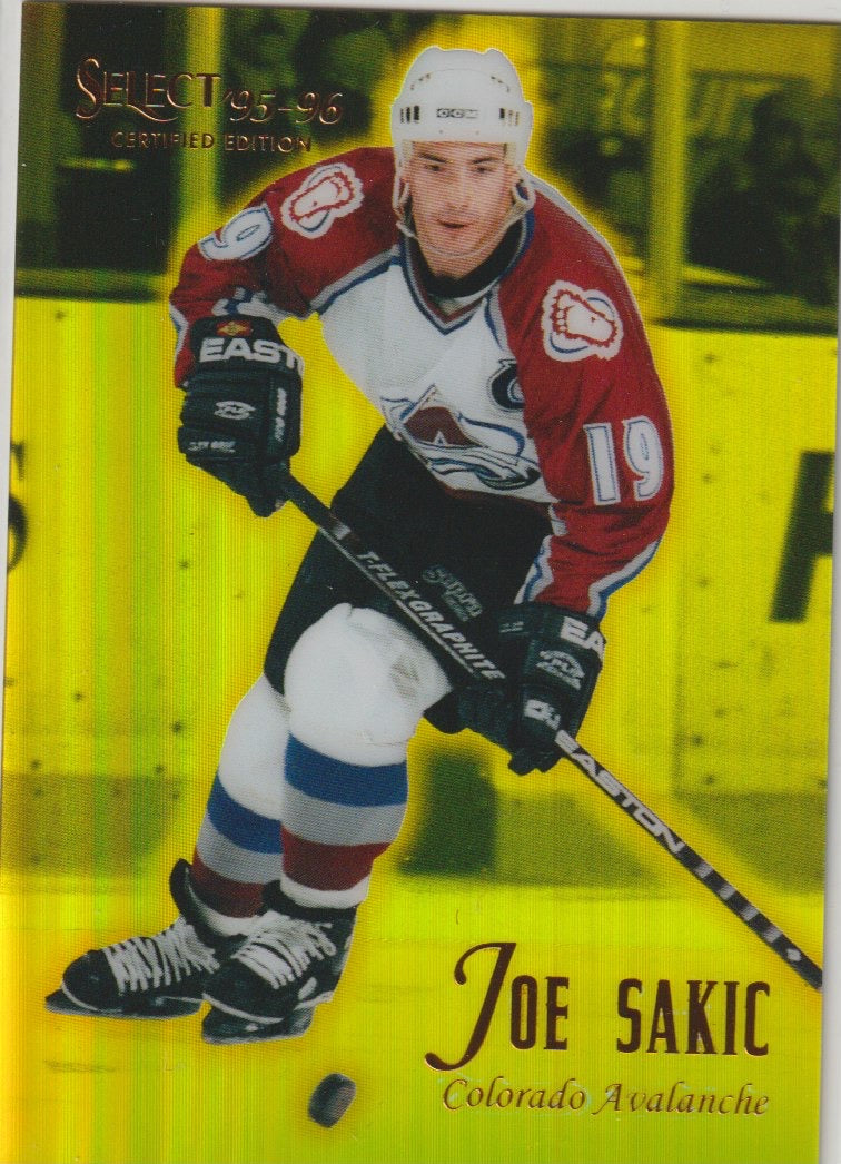 NHL 1995 / 96 Select Certified Mirror Gold - No 45 - Joe Sakic