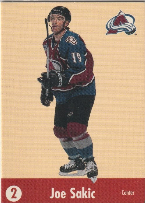 NHL 2001-02 Parkhurst He Shoots - He Scores Points- No 14 - Joe Sakic