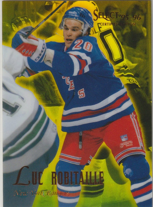 NHL 1995 / 96 Select Certified Mirror Gold - No 53 - Luc Robitaille