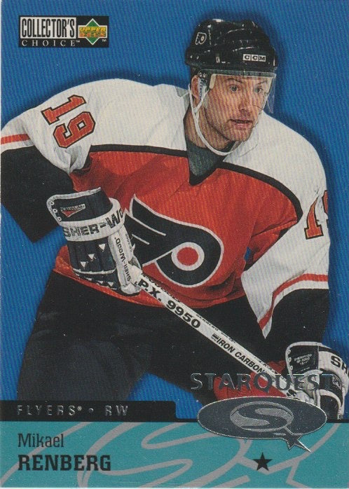 NHL 1997/98 Collector's Choice Star Quest - No SQ9 - Mikael Renberg