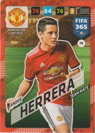 Soccer 2018 Panini FIFA 365 Adrenalyn XL - No 79 - Ander Herrera