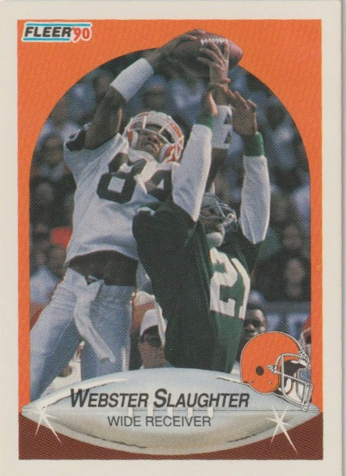 NFL 1990 Fleer - No 58 - Webster Slaughter