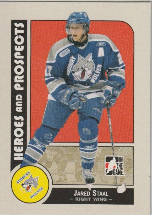 NHL 2008-09 ITG Heroes and Prospects - No 47 - Jared Staal