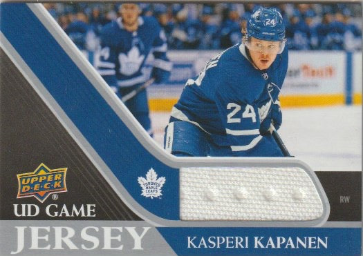 NHL 2020-21 Upper Deck Game Jerseys - No GJ-KK - Kasperi Kapanen