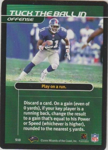 NFL 2001 Showdown 1st Edition Strategy - No S10 - Tiki Barber