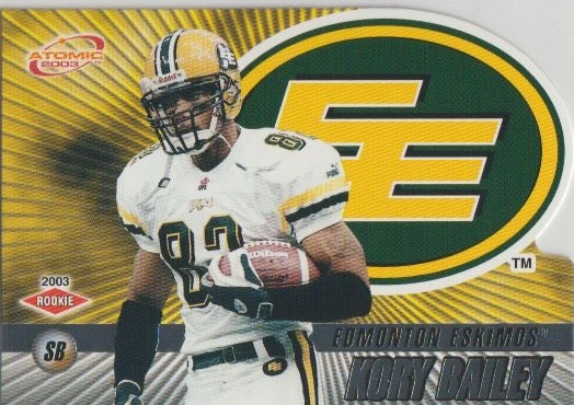 NFL 2003 Atomic CFL - No 26 - Kory Bailey