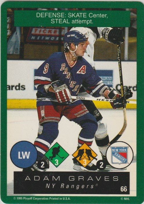 NHL 1995/96 Playoff One on One - No 66 - Adam Graves