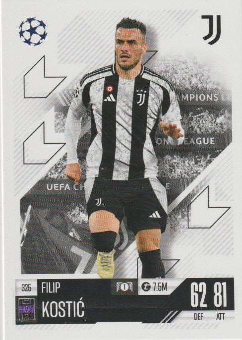 Soccer 2024-25 Match Attax UEFA Champions League - No 325 - Filip Kostic