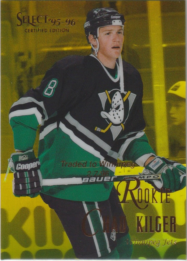 NHL 1995 / 96 Select Certified Mirror Gold - No 116 - Chad Kilger