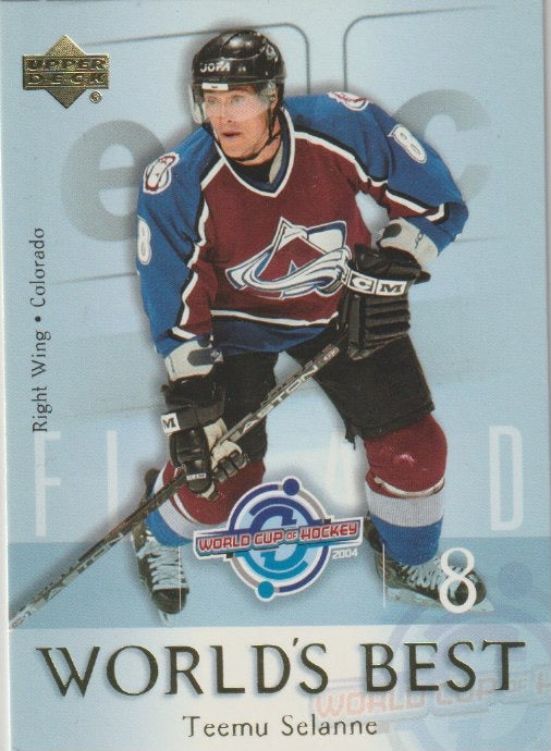 NHL 2004-05 Upper Deck World's Best - No WB14 - Teemu Selanne