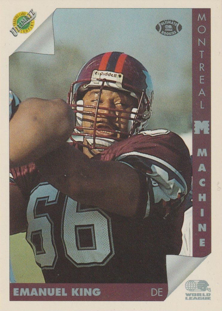 NFL 1992 Ultimate WLAF - No 89 - Emanuel King