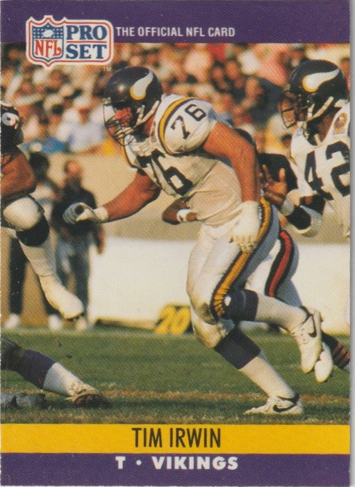 NFL 1990 ProSet - No 569 - Tim Irwin