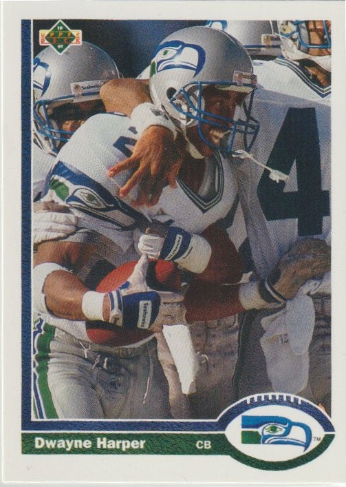 NFL 1991 Upper Deck - No 492 - Dwayne Harper