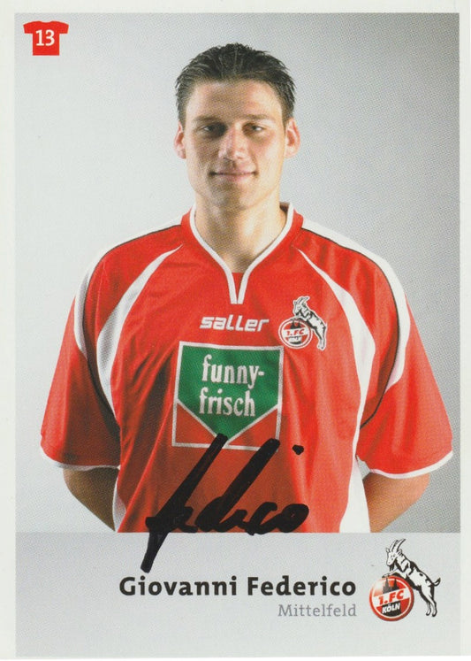 Fussball - Autogramm - Giovanni Federico