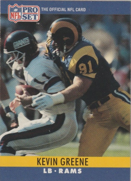 NFL 1990 ProSet - No 167 - Kevin Greene