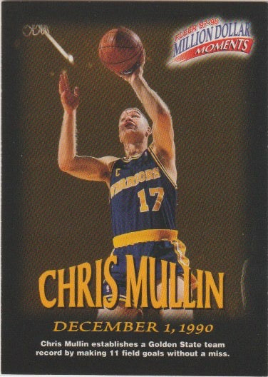 NBA 1997-98 Fleer Million Dollar Moments - No 44 - Chris Mullin