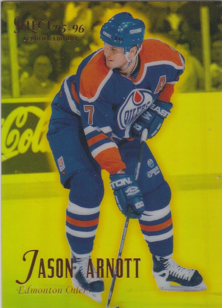 NHL 1995 / 96 Select Certified Mirror Gold - No 9 - Jason Arnott