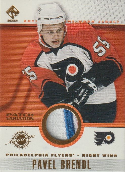 NHL 2001-02 Private Stock Game Gear Patches - No 70 - Pavel Brendl