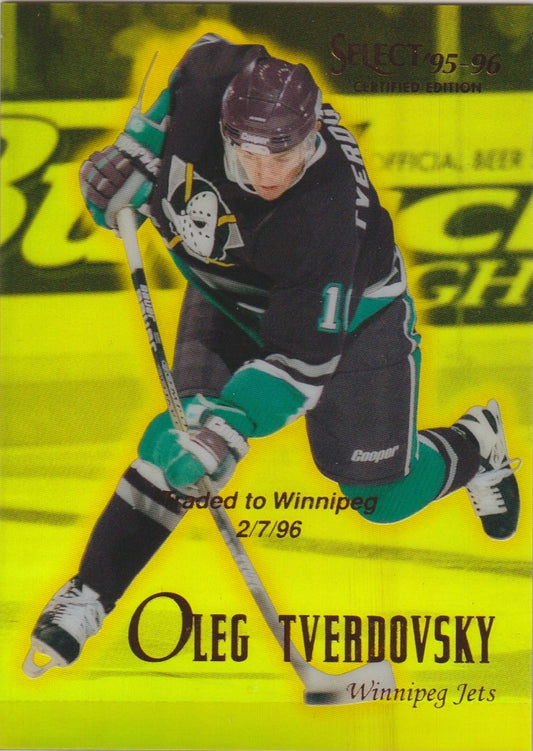 NHL 1995 / 96 Select Certified Mirror Gold - No 79 - Oleg Tverdovsky